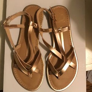 Rose gold New Directions sandals